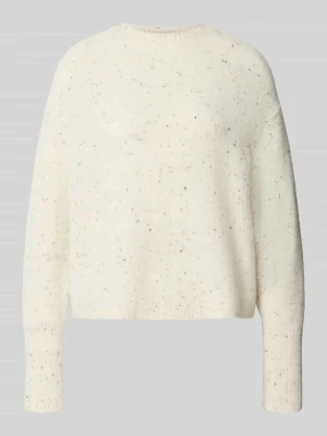 Sweter wełniany z mieszanka wełny z alpaki model 'ALCALI' Marella Biały