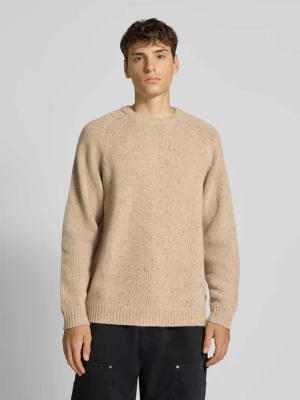 Sweter wełniany z okrągłym dekoltem model ‘ANGLISTIC’ Carhartt Work In Progress