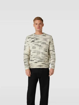 Sweter wełniany z wzorem na całej powierzchni IRO Écru