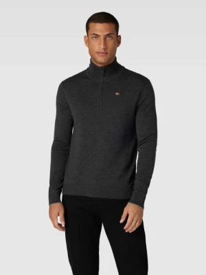 Sweter wełniany z zapinanym kołnierzem Napapijri