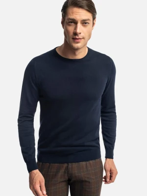 SWETER WILTON Z OKRĄGŁYM DEKOLTEM GRANAT Recman