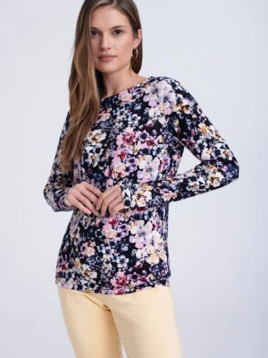 Sweter wykonany z dzianiny w kwiaty Greenpoint