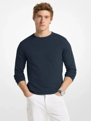 Zdjęcie produktu Sweter z bawełnianego dżerseju Michael Kors PÓŁNOC (Niebieski)