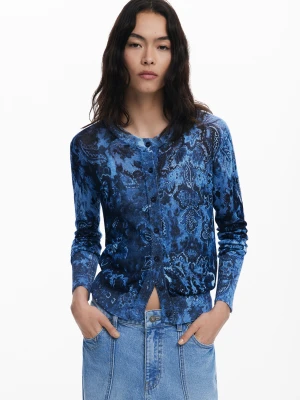 Sweter z błyszczącymi guzikami Desigual