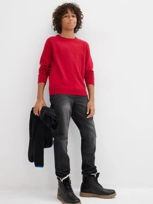 Sweter z cienkiej bawełnianej dzianiny bonprix