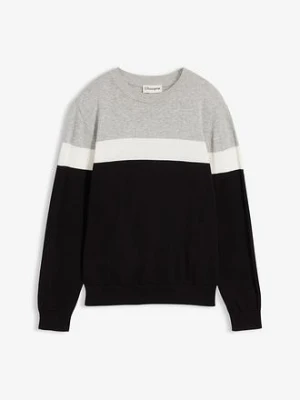 Sweter z cienkiej bawełnianej dzianiny bonprix