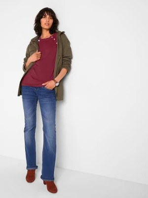 Sweter z cienkiej dzianiny 2 w 1 na okres ciąży i podczas karmienia piersią z cienkiej dzianiny bonprix