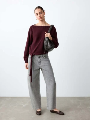 Sweter z cienkiej dzianiny kasztanowy - Teen - - MANGO TEEN