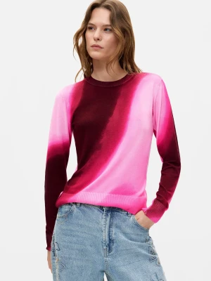 Sweter z cienkiej dzianiny w kolorze ombre Desigual