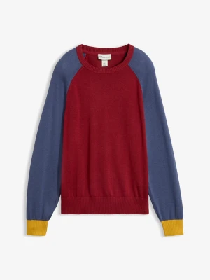 Sweter z cienkiej dzianiny z domieszką bawełny i raglanowymi rękawami BonPrix żółty