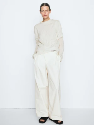 Sweter Z Cienkiej Dzianiny Z Krótkim Rękawem – Studio - St. Srebro - Massimo Dutti - Female