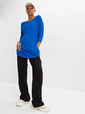 Sweter z cienkiej dzianiny z rękawami 3/4 bonprix