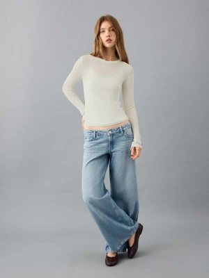 Sweter z cienkiej dzianiny złamana biel - Teen - - MANGO TEEN