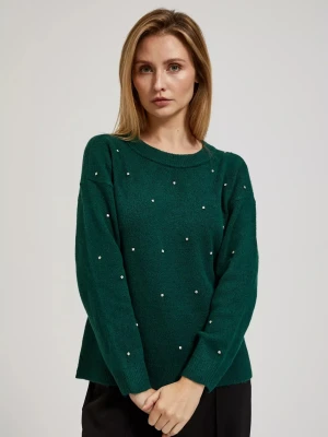 Sweter z cyrkoniami Moodo