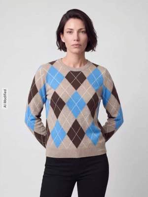 sweter z czystego kaszmiru o kroju regular fit Jake*s Błękitno-niebieski