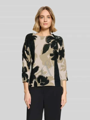 sweter z czystej bawełny o kroju regular fit Betty Barclay Piaskowy