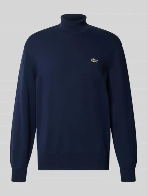 sweter z czystej bawełny o kroju regular fit Lacoste Ciemnoniebieski