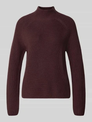 sweter z czystej bawełny o kroju regular fit Marc O'Polo Bordowy