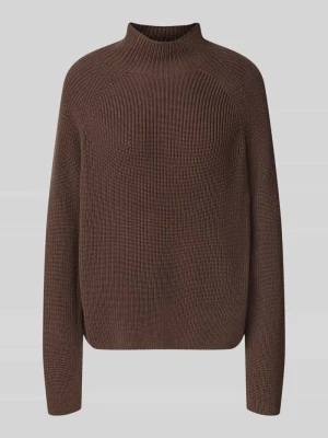 sweter z czystej bawełny o kroju regular fit Marc O'Polo Ciemnobrązowy