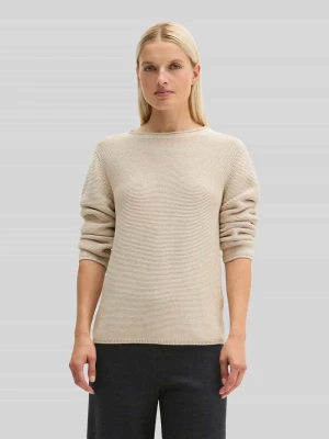 sweter z czystej bawełny o kroju regular fit Marc O'Polo Kamienny