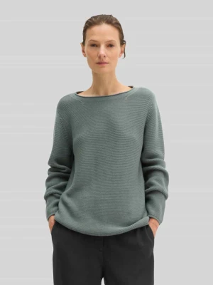 sweter z czystej bawełny o kroju regular fit Marc O'Polo Morski