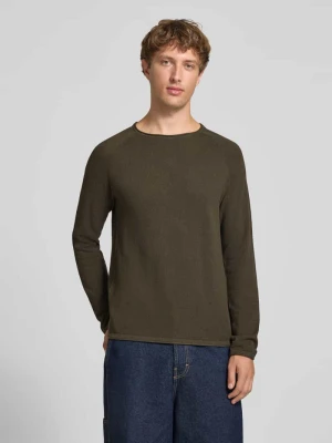 Sweter z czystej bawełny o kroju regular fit Model 'Hill' Jack&Jones Oliwkowy