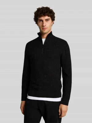 sweter z czystej bawełny o kroju regular fit Tom Tailor Czarny