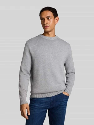 sweter z czystej bawełny o kroju regular fit Tom Tailor Średnioszary