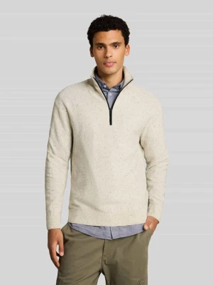 sweter z czystej bawełny o kroju regular fit Tom Tailor Złamany biały