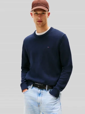 sweter z czystej bawełny o kroju regular fit Tommy Jeans Ciemnoniebieski