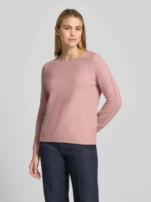 Sweter z czystej bawełny w imitacji dzianiny Christian Berg Brudnoróżowy