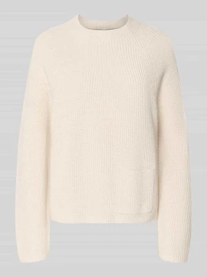 Sweter z czystej bawełny w kroju regular fit Model 'Riya' Oui Biały