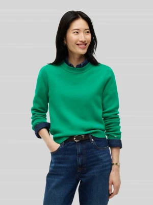 sweter z czystej bawełny w kroju regular fit Tommy Hilfiger Zielony
