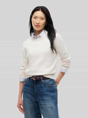 sweter z czystej bawełny w kroju regular fit Tommy Hilfiger Złamany biały