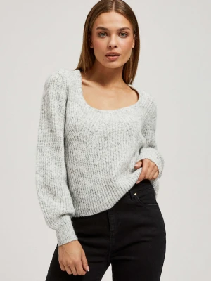 Sweter z dekoltem Moodo