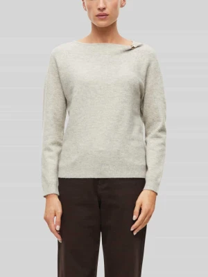 Sweter z dekoltem w łódkę s.Oliver Jasnoszary