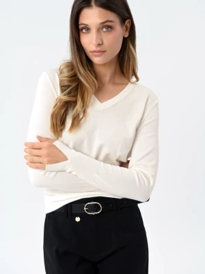 Sweter z dekoltem w serek S-NELI Volcano