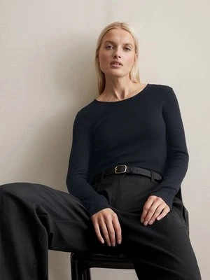 Sweter z długim rękawem z dzianiny slim Marc O'Polo