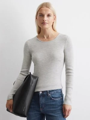Sweter z długim rękawem z dzianiny slim Marc O'Polo