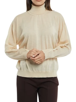 Sweter z długim rękawem z wełny Semicouture