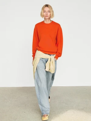 Sweter Z Długim Rękawem Ze 100% Kaszmiru - Pomarańczowy - Massimo Dutti - Female