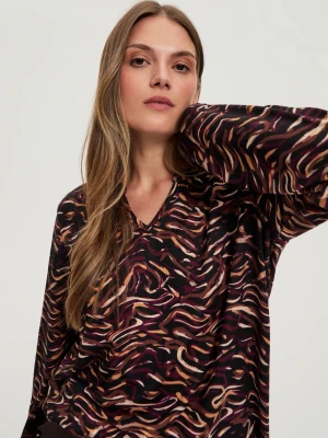 Sweter z długimi rękawami czarny Moodo