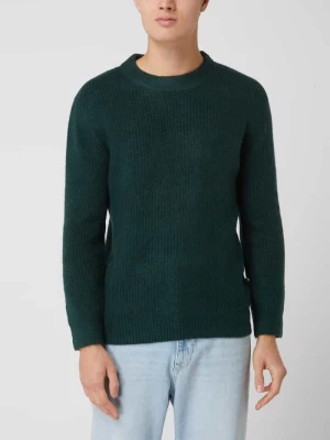 Sweter z dodatkiem wełny model ‘Unid’ Minimum