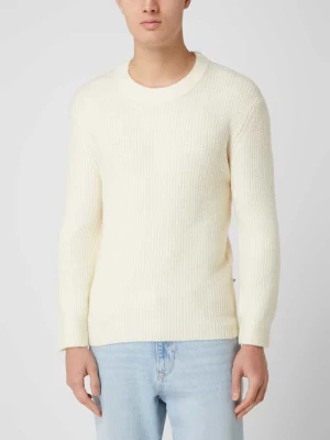 Sweter z dodatkiem wełny model ‘Unid’ Minimum