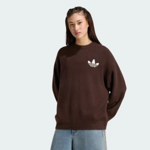 SWETER Z DZIANINY ADIDAS ORIGINALS ATHL DEPT Aurora Coffee