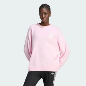 SWETER Z DZIANINY ADIDAS ORIGINALS ATHL DEPT Clear Pink