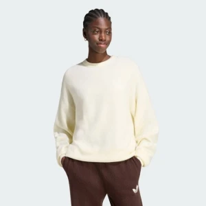 SWETER Z DZIANINY ADIDAS ORIGINALS ATHL DEPT Cream White