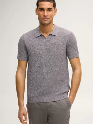 Sweter z dzianiny Adrianor w kolorze brązowo-szarym melanżowym Joop