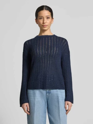 Sweter z dzianiny Comfort-Fit o półprzezroczystym efekcie Tom Tailor Denim