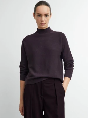 Sweter z dzianiny comma fioletowy